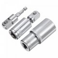 Socket Accessory Set 27mm Deep 360a Rotatable Hex Shank Impact Driver Adaptor Universal Joints With 1 2 Drive 