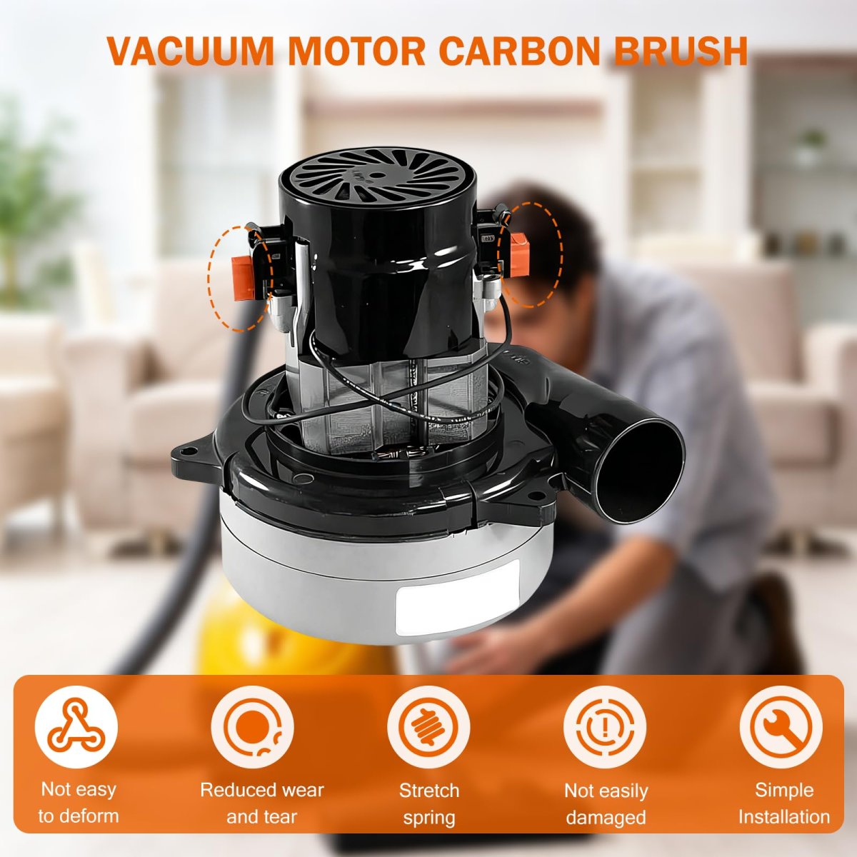 833392-67 Carbon Brush 2pcs For Ametek Lamb Vacuum Motor 115923 33392-11 115923-aa 115923-c 116392-03 116432-00 116471-00