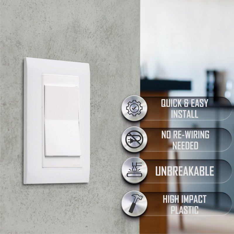 Taymac A1000w Allure Nonmetallic Wallplate Frame With 1-gang White