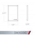 Taymac A1000w Allure Nonmetallic Wallplate Frame With 1-gang White