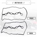 Motoforti Engine Valve Cover Gasket Seal For Hyundai Sonata Santa Fe 2 0l 4l 2019-2020 Rubber 22441-2ggb0 Black