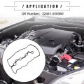 Motoforti Engine Valve Cover Gasket Seal For Hyundai Sonata Santa Fe 2 0l 4l 2019-2020 Rubber 22441-2ggb0 Black