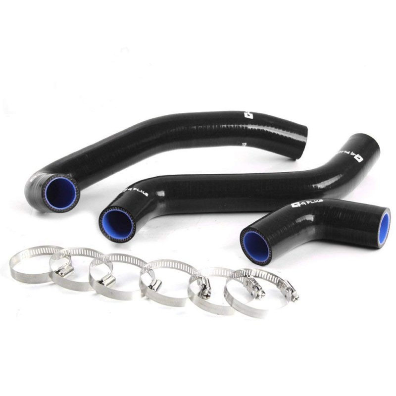 Silicone Radiator Hose Tube Clamps Kit For Scion Xb Xa Bb 1nz Fe 2nz 2004 2005 2006 2007 Black