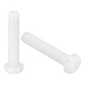 20pcs M6x30mm Threaded Nylon Phillips Cross Pan Head Machine Screws Bolts White 