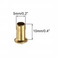 Uxcell Hollow Rivet 5mm X 10mm Through Hole Copper Rivets Grommets Double-sided Circuit Board Pcb 200pcs