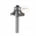 Uxcell Router Bit 1 4 Inch Shank 2 Cut Dia Round Over Corner 2flutes Tungsten Steel For Woodworking Milling Cutter Tool 2pcs