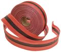 Accuform Signs Ptw204 Woven Barricade Tapes 2 Width X 200-ft Length Red With Black Center Stripe 