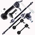 8pc Set Front Suspension Kit Fit 1999-2006 For Volkswagen Golf 1999-2005 Jetta 1998-2000 Type-1 Inner Outer Tie Rod End Lower