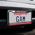 University Of Louisiana At Lafayette Mascot Full Size Standard License Plate Metal Frame