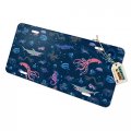 Creepy Deep Sea Creatures Pattern With Mermaid Squid And Shark Novelty Metal Vanity Tag License Plate