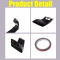 Wflnhb Replacement For 06-11 Honda Civic Sedan Mu Abs Painted Glossy Black Trunk Boot Lip Rear Spoiler Wing Deck Lid