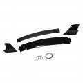 Wflnhb Replacement For 06-11 Honda Civic Sedan Mu Abs Painted Glossy Black Trunk Boot Lip Rear Spoiler Wing Deck Lid