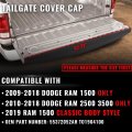 Tailgate Molding Cap For Dodge Ram 1500 2009-2018 Fit 2500 3500 2010-2018 Ch1909100 To1904100 Spoiler Moulding Protector Top