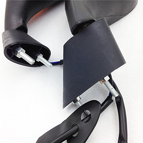 Turn Signal Side Mirrors For Aprilia Rsv 1000 Factory 2004 2008 And Mille R 2007 Matte Black Convex Glass Mirror Set Left Right