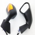Turn Signal Side Mirrors For Aprilia Rsv 1000 Factory 2004 2008 And Mille R 2007 Matte Black Convex Glass Mirror Set Left Right