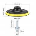 Uxcell 5 Hook And Loop Backing Pad Sanding Polishing Backer Plate With M10 Drill Adapter For Random Orbit Sander Polisher