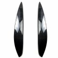 Hdirect 2pcs Auto Headlight Eyebrow Cover Trim Car Decoration Eyelids Compatible With Mercedes Benz Smart 2014 Carbon Fiber