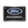 Ipick Image Made For Ford Ranger 3d Logo Carbon Fiber Texture Billet Aluminum 2 Inch Tow Hitch Cover