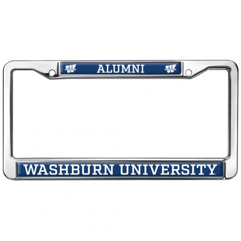 Washburn University Alumni Full Size Standard License Plate Metal Frame