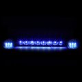 Compatible With Silverado Sierra Gmt800 Chrome Housing Blue Led Cab Roof Running Light Dual Row Red 3rd Brake