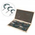 Outside Micrometer Set Cemented Carbide Cast Iron 4pcs 0a 100mm Metric Micrometers Thickness Gauge Measuring Calipers With Case 