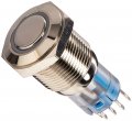 Autoloc Power Accessories 519 16mm Momentary Billet Button With Led White Ring 