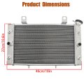 Aluminum Radiator With Cap For Yamaha Rhino 700 Yxrf 2008 2013 Replacement 5b4 E2461 00 00