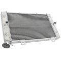 Aluminum Radiator With Cap For Yamaha Rhino 700 Yxrf 2008 2013 Replacement 5b4 E2461 00 00 