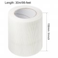 Uxcell Drywall Joint Tape Self-adhesive Fiberglass 6-inch X 98-feet Repair Patch Wall Hole Crack Mesh Size 2mm