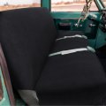 Leader Accessories Front Solid Bench Seat Cover Universal Fits Ford Chevrolet Dodge And Full Size Pickup Trucks Black