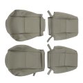 Gray Artificial Leather Seat Covers For Sequoia 2000 To 2007 4 Piece Set Front Driver And Passenger Bottom Top Lean Back 