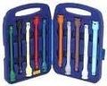 10 Piece 1 2 Inch Torque Limiting Extension Bar Set With Carrying Case Color Coded And Engraved Ft Lb Settings 