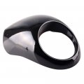 Mallofusa Headlight Fairing Front Headlamp Cowl Cover Set For Sportster Dyna Fx Xl Black Racer Style