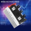 3 Phase Bridge Rectifier 50 Amp 1200v Ac To Dc High Power Silicon Full Diode 5 Terminal Module With Heatsink