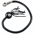 Dream Apparel 36 Leather Motorcycle Get Back Whip For Handlebar Fringed Biker With Pool Ball Black 