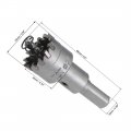 Uxcell 24mm Carbide Hole Cutter Tct Saws For Stainless Steel Sheet Metal High Density Tooth
