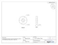 Machined Flat Washer With Beveled Outside Edge Case Hardened Steel Plain Finish Round Shape 0 3 Id 500 Od 0 094 Thick Pack Of 