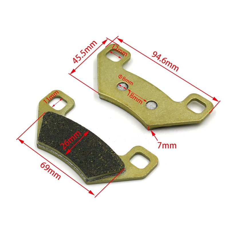 Disc Brake Pad Set For Arctic Cat Atv 650 And 700 Front Rear Pads Trv Mudpro H1 Efi Xt Models