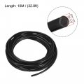 Uxcell Pneumatic Air Hose Tubing Pu Compressor Tube 4mm 5 32 Id X 6mm 1 4 Od 10m 8ft Pipe Black With Connect Fitting Kit