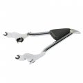 Labwork Silver 22inch Detachable Rear Sissy Bar Passenger Backrest Replacement For Touring Road King 2009-2021