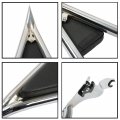 Labwork Silver 22inch Detachable Rear Sissy Bar Passenger Backrest Replacement For Touring Road King 2009-2021