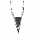 Labwork Silver 22inch Detachable Rear Sissy Bar Passenger Backrest Replacement For Touring Road King 2009-2021