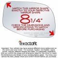 Exactafit 8653r Passenger Side Mirror Glass Right Replacement Compatible With Ford 1995-2005 Explorer Ranger 2001-2005 Sport