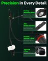 Abs Wheel Speed Sensor 4 Piece Set For Honda Accord 2008 2012 Front And Rear Left Right Replaces 57450 Ta0 A01 57455 57470