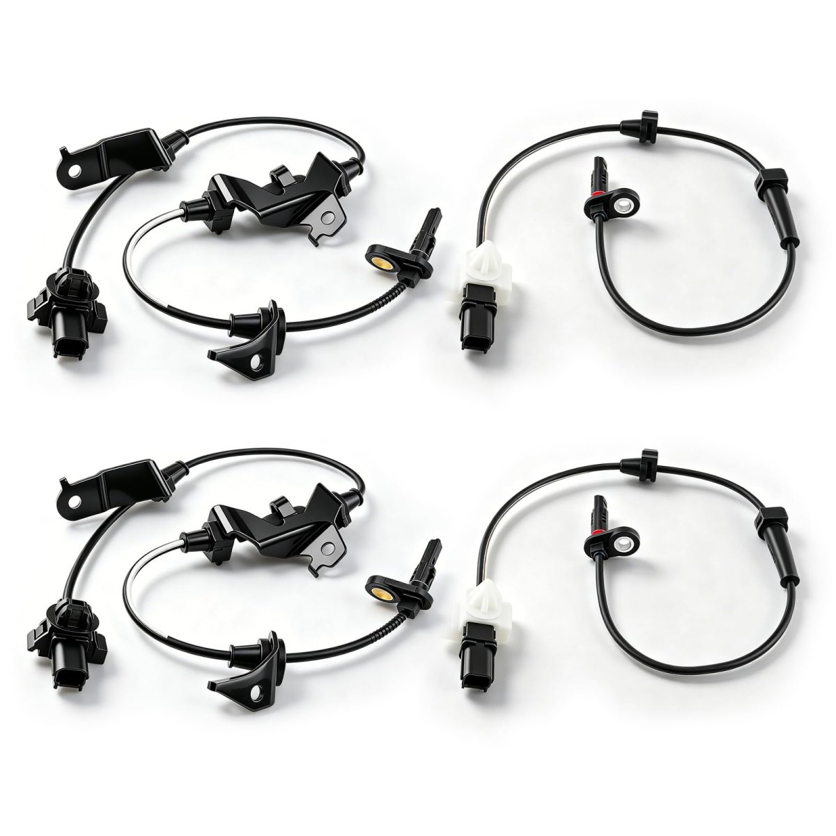 Abs Wheel Speed Sensor 4 Piece Set For Honda Accord 2008 2012 Front And Rear Left Right Replaces 57450 Ta0 A01 57455 57470