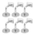 Keenso Handrail Bracket 304 Stainless Steel Durable Support For Stairs And Bathrooms 6-pack Heavy Duty Railing Mount Safety