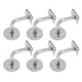 Keenso Handrail Bracket 304 Stainless Steel Durable Support For Stairs And Bathrooms 6-pack Heavy Duty Railing Mount Safety