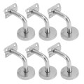 Keenso Handrail Bracket 304 Stainless Steel Durable Support For Stairs And Bathrooms 6-pack Heavy Duty Railing Mount Safety