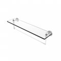 Allied Brass Dt-1tb 22 Dottingham Inch Vanity Integrated Towel Bar Glass Shelf Matte White 