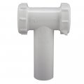 Keeney 130wk 1-1 2-inch Slip Joint Center Outlet Tee And Tailpiece White 
